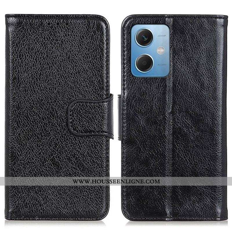 Housse Xiaomi Redmi Note 12/Poco X5 5G Cuir Nappa Fendu