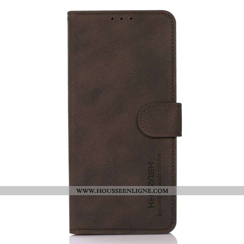 Housse Xiaomi Redmi Note 12/Poco X5 5G Effet Cuir Fashion KHAZNEH