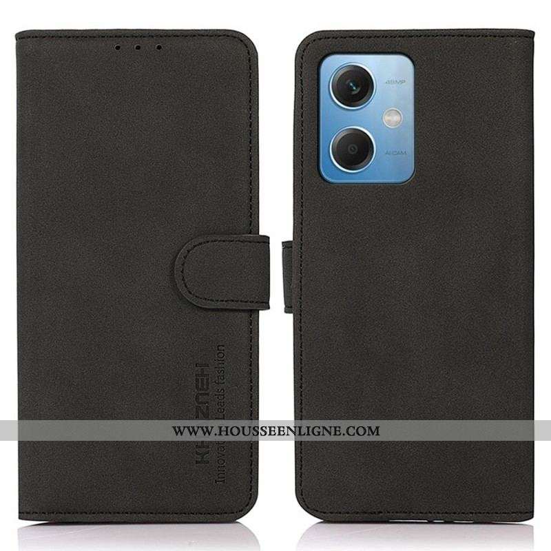 Housse Xiaomi Redmi Note 12/Poco X5 5G Effet Cuir Fashion KHAZNEH
