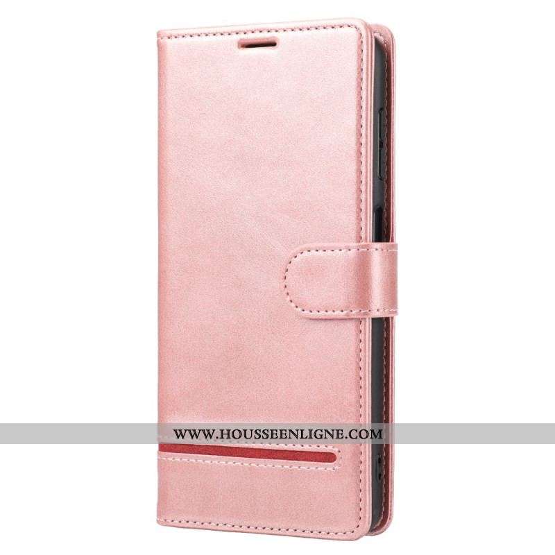 Housse Xiaomi Redmi Note 12/Poco X5 5G Effet Cuir Ligne