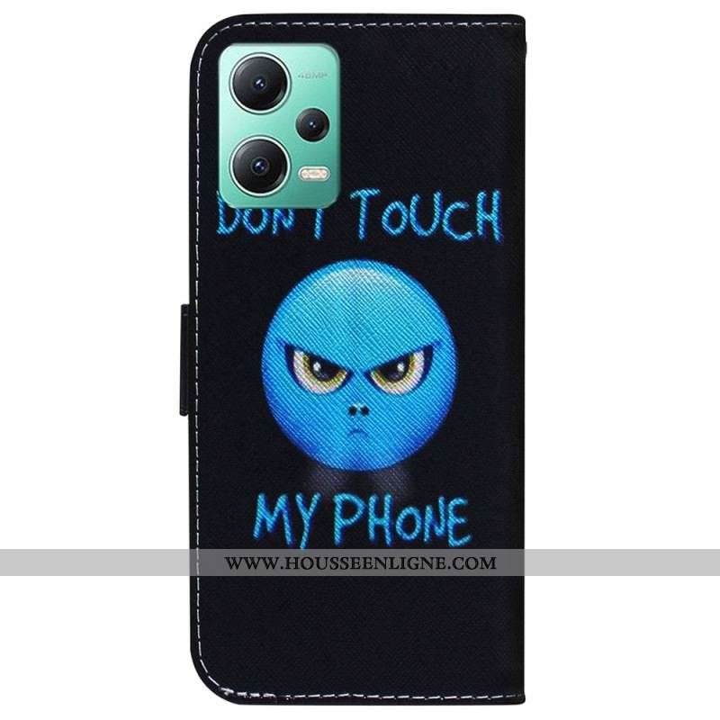 Housse Xiaomi Redmi Note 12/Poco X5 5G Emoji Phone à Lanière