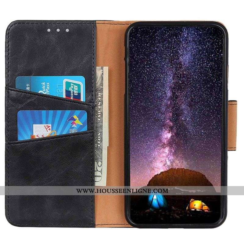 Housse Xiaomi Redmi Note 12/Poco X5 5G Fermoir Magnétique Réversible