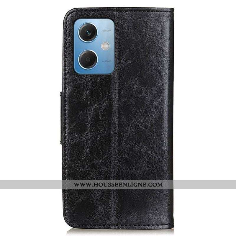 Housse Xiaomi Redmi Note 12/Poco X5 5G Fermoir Magnétique Réversible