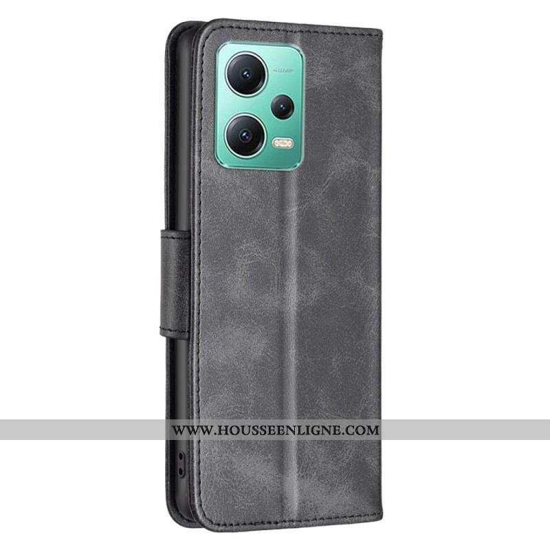Housse Xiaomi Redmi Note 12/Poco X5 5G Fermoir Oblique