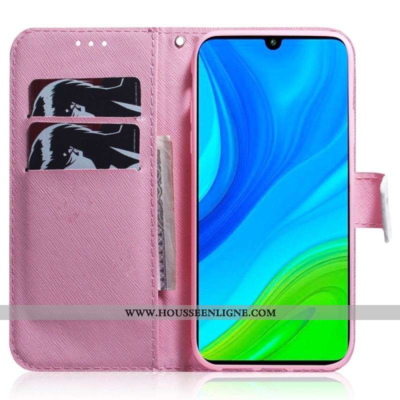 Housse Xiaomi Redmi Note 12/Poco X5 5G Fleur Ancienne à Lanière