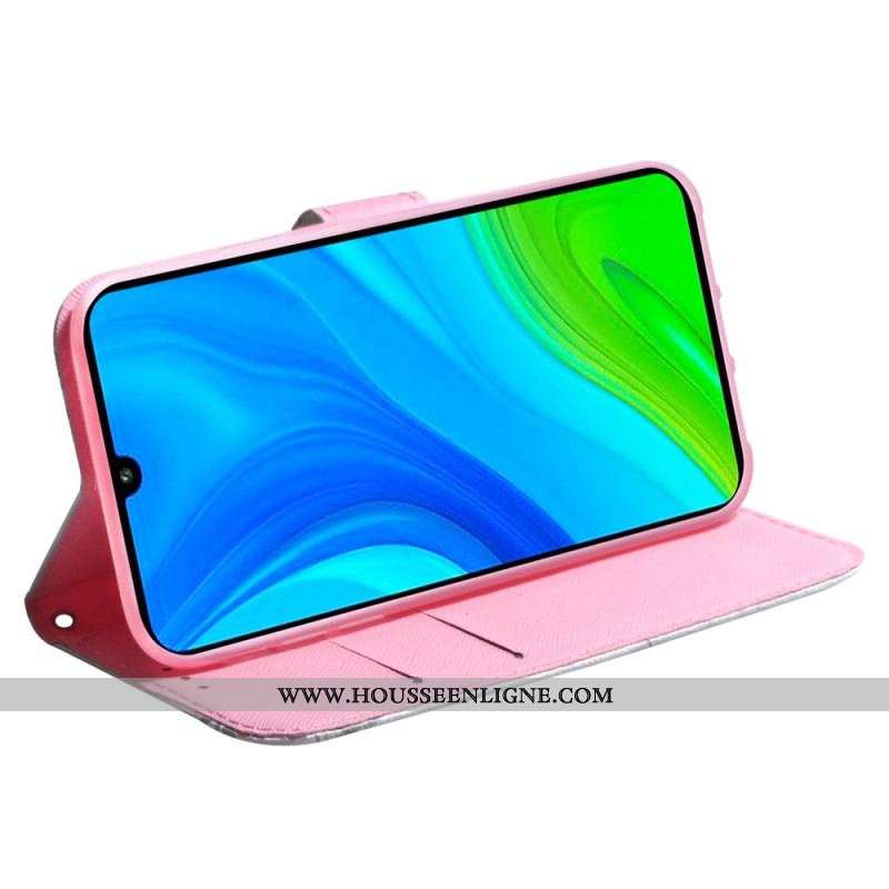 Housse Xiaomi Redmi Note 12/Poco X5 5G Fleur Ancienne à Lanière