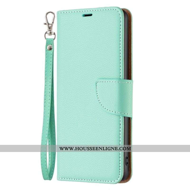 Housse Xiaomi Redmi Note 12/Poco X5 5G Litchi Fermoir Oblique