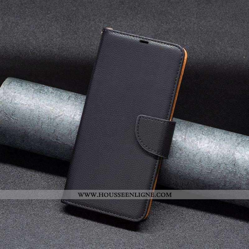 Housse Xiaomi Redmi Note 12/Poco X5 5G Litchi Fermoir Oblique