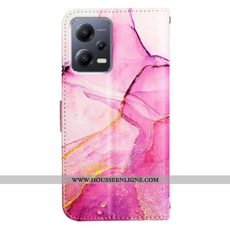 Housse Xiaomi Redmi Note 12/Poco X5 5G Marbre à Bandoulière