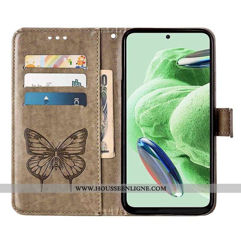 Housse Xiaomi Redmi Note 12/Poco X5 5G Papillon Floral