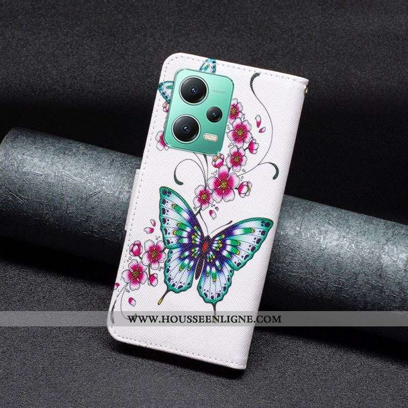 Housse Xiaomi Redmi Note 12/Poco X5 5G Papillons