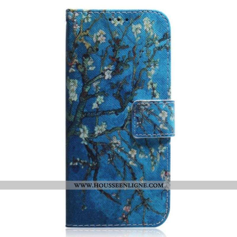 Housse Xiaomi Redmi Note 12/Poco X5 5G Peinture Branches à Lanière