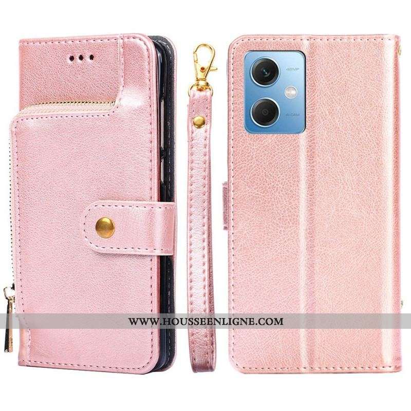 Housse Xiaomi Redmi Note 12/Poco X5 5G Porte-Monnaie Zippé