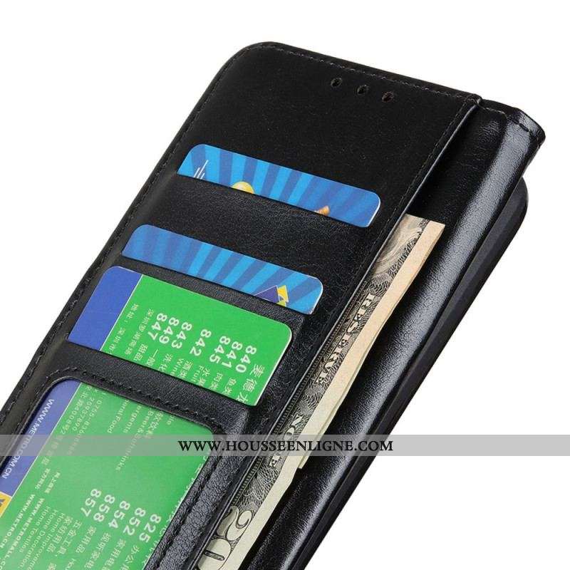 Housse Xiaomi Redmi Note 12/Poco X5 5G Simili Cuir Verni