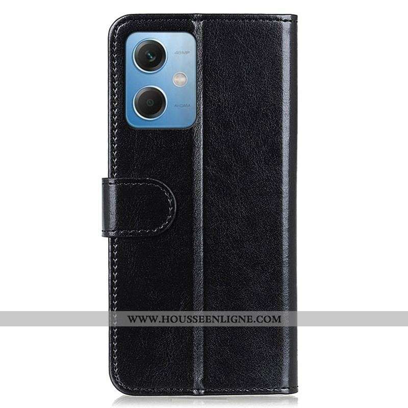 Housse Xiaomi Redmi Note 12/Poco X5 5G Simili Cuir Verni