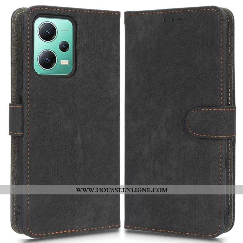 Housse Xiaomi Redmi Note 12/Poco X5 5G Simili Cuir Vintage
