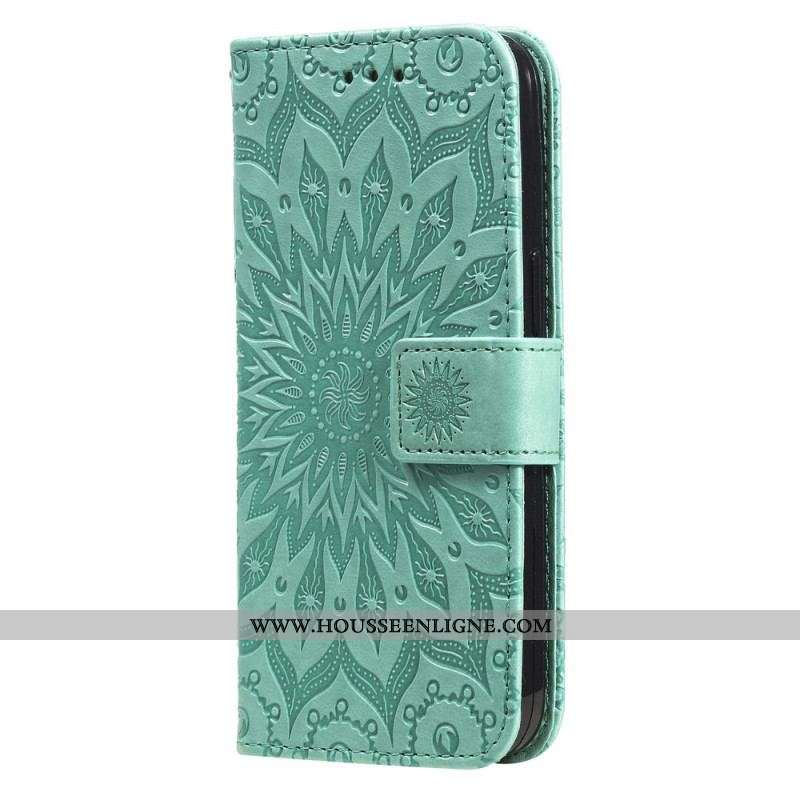 Housse Xiaomi Redmi Note 12/Poco X5 5G Soleil avec Lanière