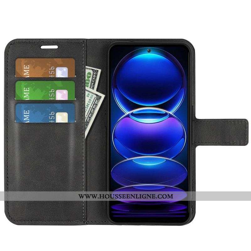 Housse Xiaomi Redmi Note 12/Poco X5 5G Style Cuir Color