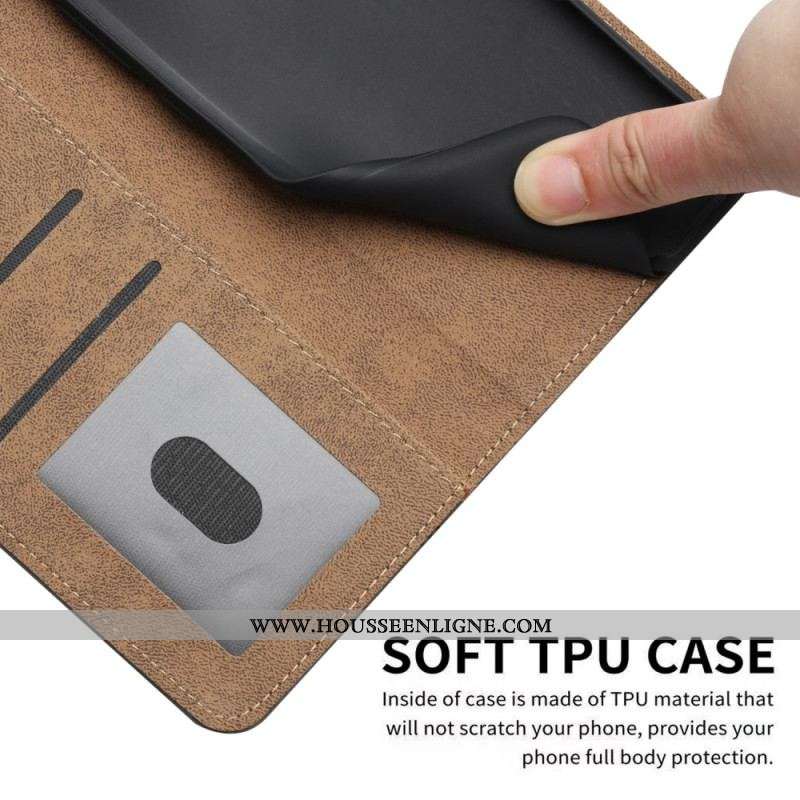 Housse Xiaomi Redmi Note 12/Poco X5 5G Style Cuir Géométrique à Lanière