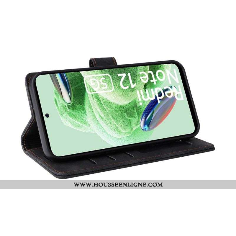 Housse Xiaomi Redmi Note 12/Poco X5 5G Style Cuir