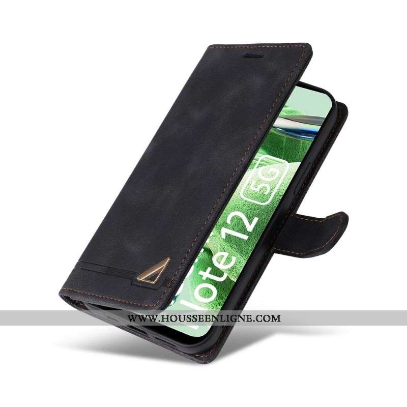 Housse Xiaomi Redmi Note 12/Poco X5 5G Style Cuir