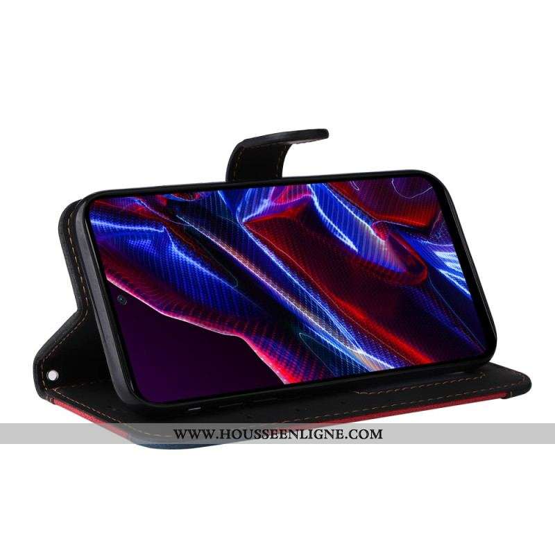 Housse Xiaomi Redmi Note 12/Poco X5 5G Tricolore à Lanière