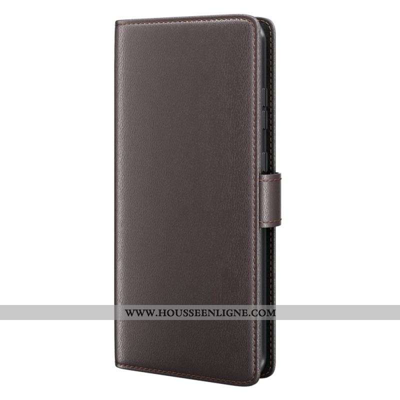 Housse Xiaomi Redmi Note 12/Poco X5 5G Véritable Cuir