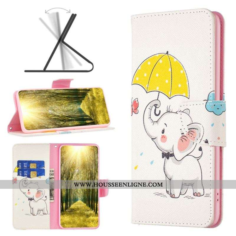 Housse Xiaomi Redmi Note 12/Poco X5 5G Éléphant sous la Pluie