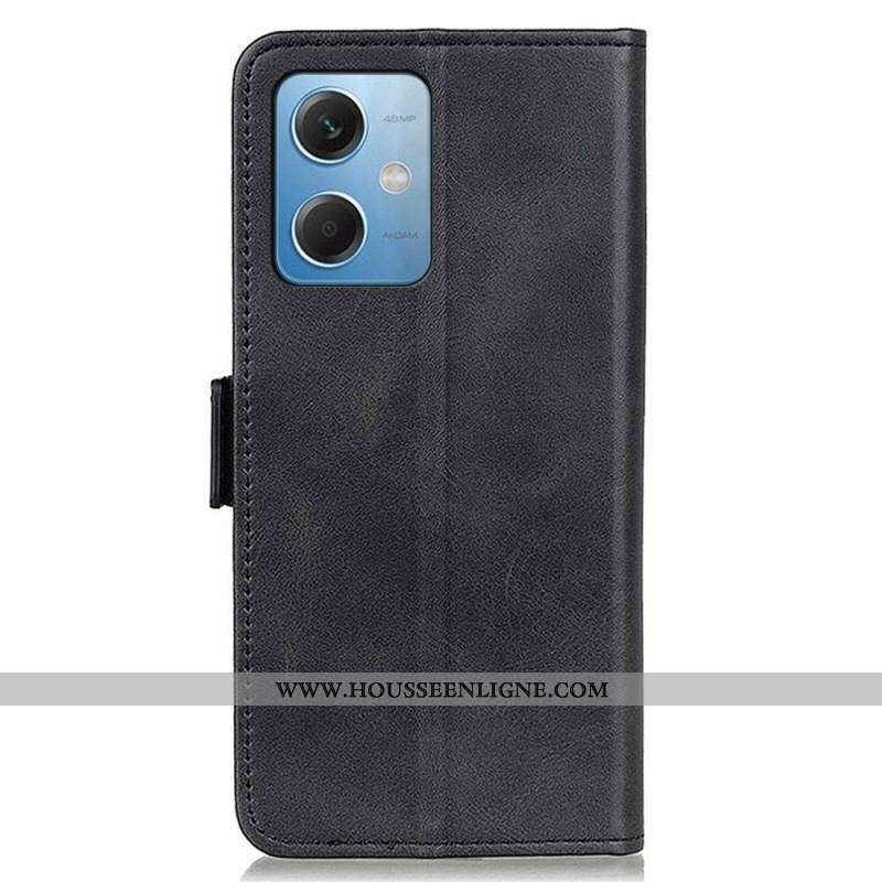 Housse Xiaomi Redmi Note 12/Poco X5 Double Fermoir