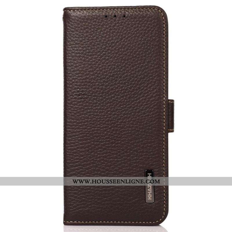 Housse Xiaomi Redmi Note 12 Pro Plus Cuir Litchi KHAZNEH RFID