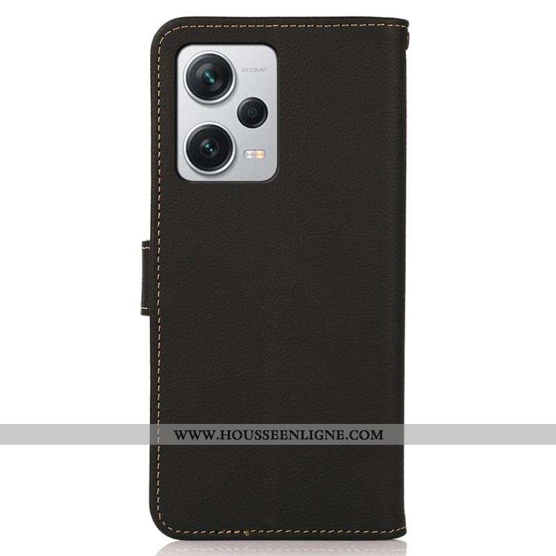 Housse Xiaomi Redmi Note 12 Pro Plus Cuir Véritable KHAZNEH RFID