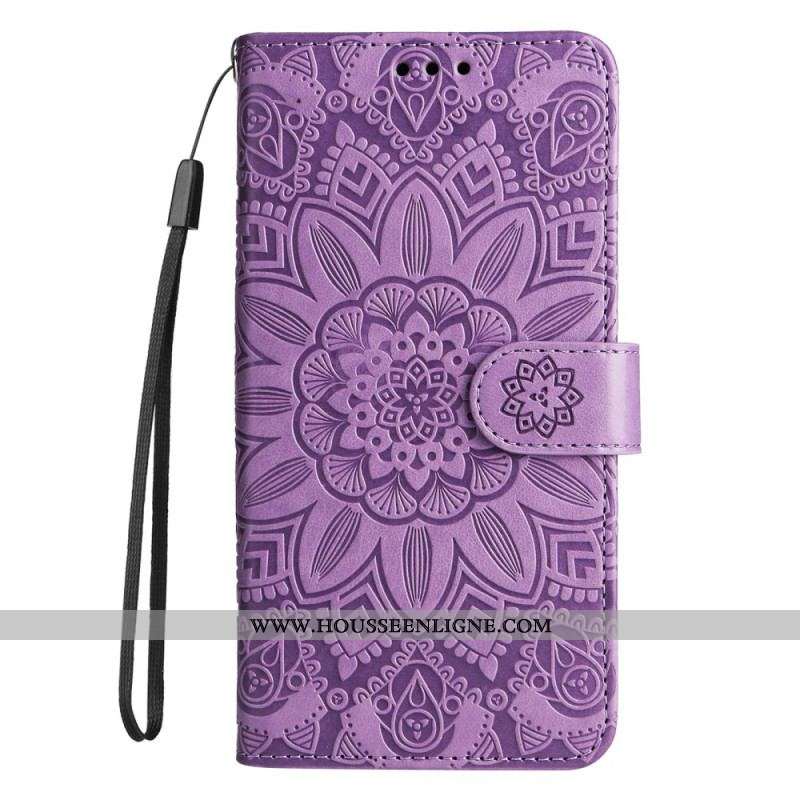 Housse Xiaomi Redmi Note 12 Pro Plus Déco Mandala à Lanière