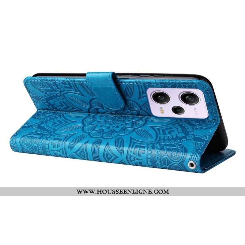 Housse Xiaomi Redmi Note 12 Pro Plus Déco Mandala à Lanière
