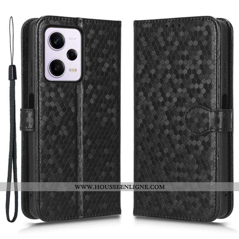 Housse Xiaomi Redmi Note 12 Pro Plus Motif 3D à Lanière