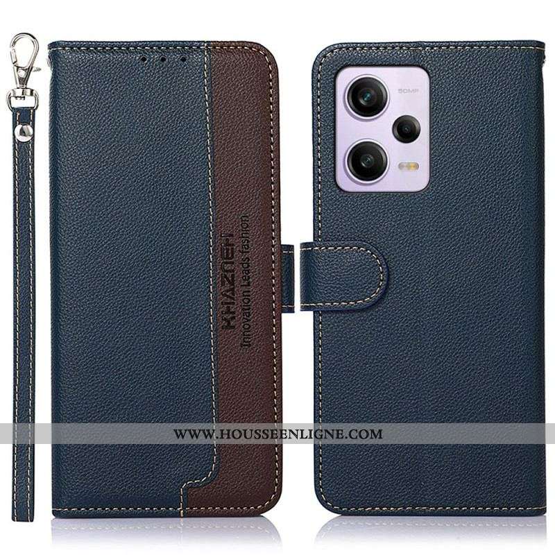 Housse Xiaomi Redmi Note 12 Pro Plus Style Litchi RFID KHAZNEH