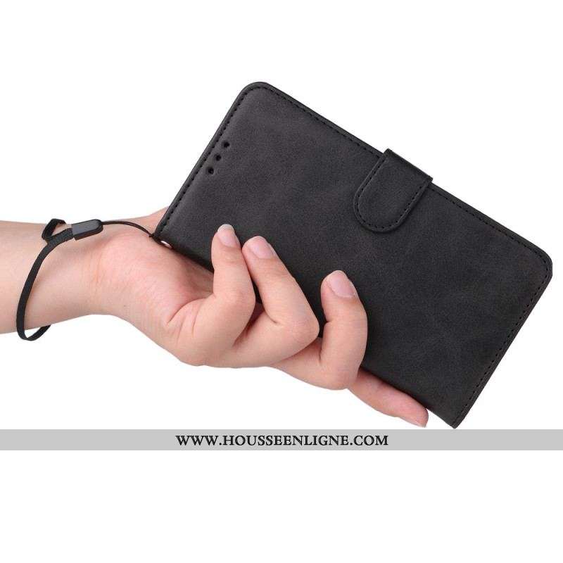 Housse Xiaomi Redmi Note 12 Pro Plus Unie à Lanière