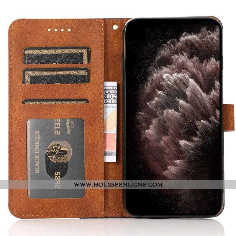 Housse Xiaomi Redmi Note 12 Pro/Poco X5 Pro 5G Bicolore à Lanière