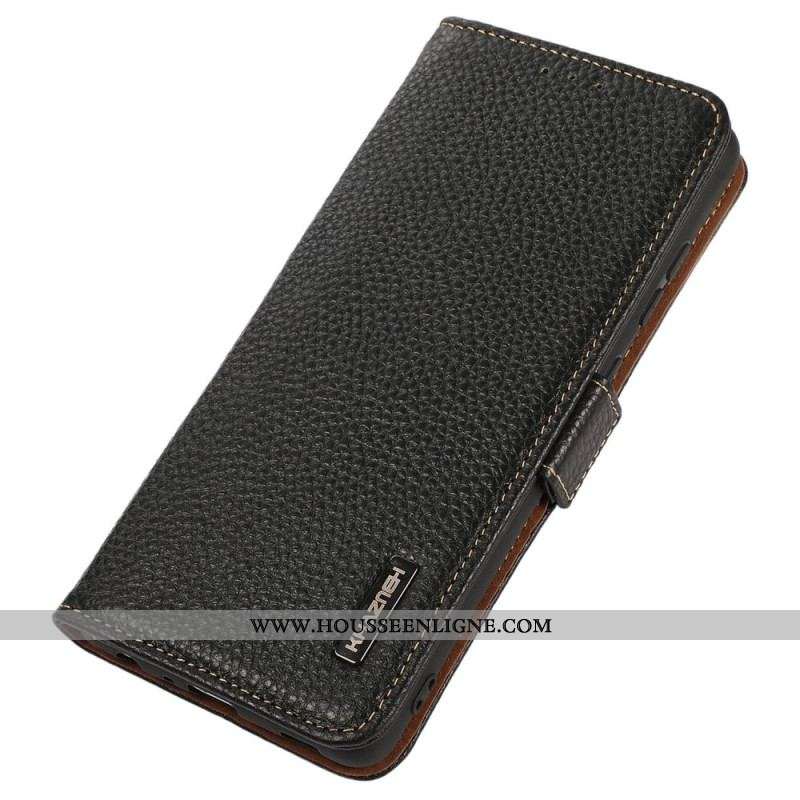 Housse Xiaomi Redmi Note 12 Pro/Poco X5 Pro 5G Cuir Litchi KHAZNEH RFID