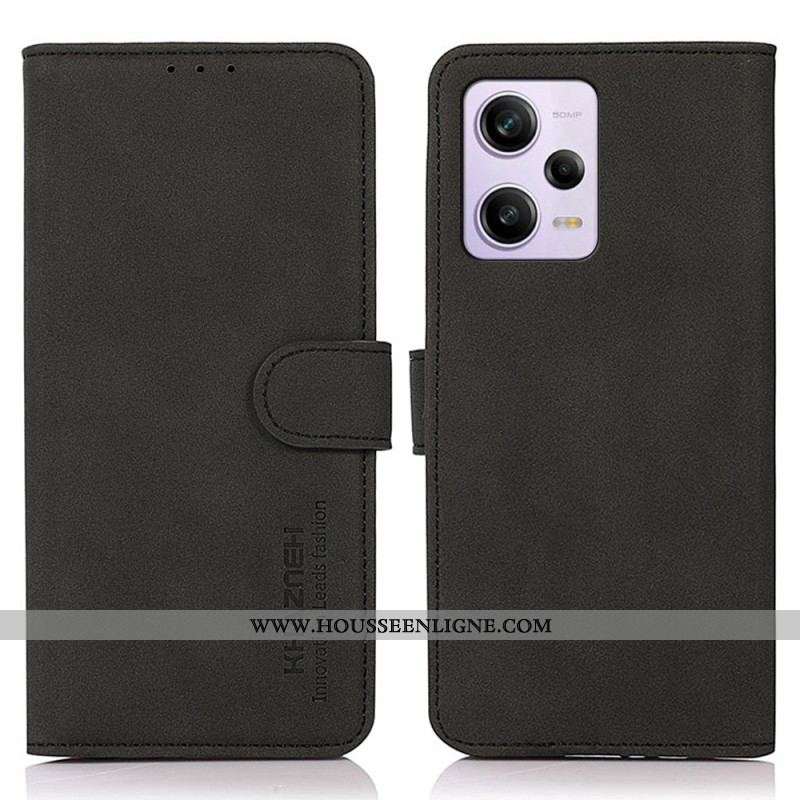 Housse Xiaomi Redmi Note 12 Pro/Poco X5 Pro 5G Effet Cuir Fashion KHAZNEH
