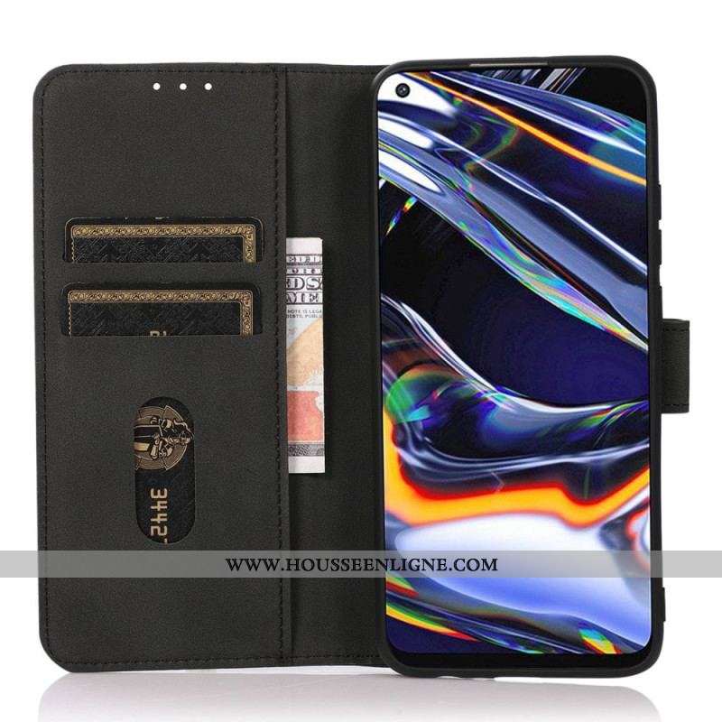 Housse Xiaomi Redmi Note 12 Pro/Poco X5 Pro 5G Effet Cuir Fashion KHAZNEH