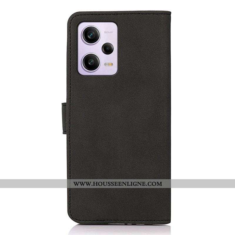 Housse Xiaomi Redmi Note 12 Pro/Poco X5 Pro 5G Effet Cuir Fashion KHAZNEH