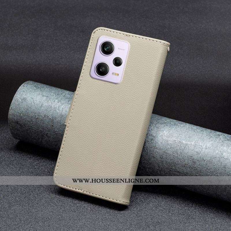 Housse Xiaomi Redmi Note 12 Pro/Poco X5 Pro 5G Fermoir Oblique à Lanière