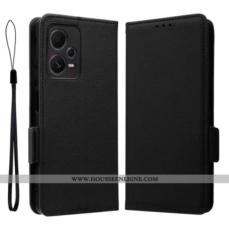 Housse Xiaomi Redmi Note 12 Pro/Poco X5 Pro 5G Fine à Lanière