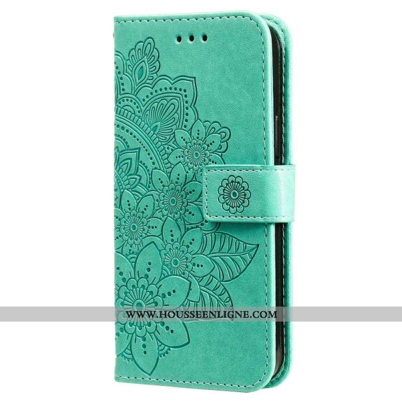 Housse Xiaomi Redmi Note 12 Pro/Poco X5 Pro 5G Fleur Mandala à Lanière
