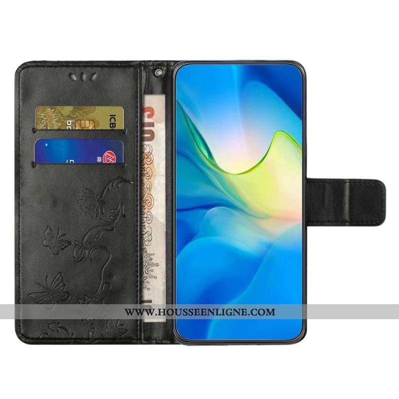 Housse Xiaomi Redmi Note 12 Pro/Poco X5 Pro 5G Florale à Lanière