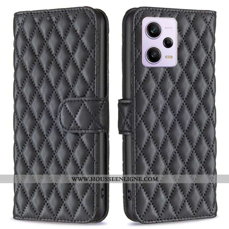 Housse Xiaomi Redmi Note 12 Pro/Poco X5 Pro 5G Matelassée BINFEN COLOR