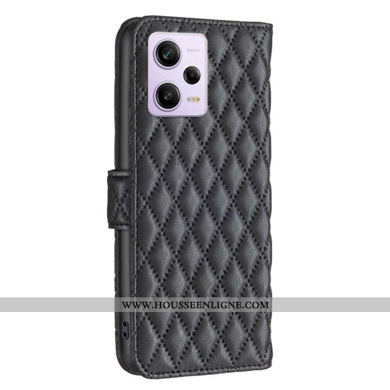 Housse Xiaomi Redmi Note 12 Pro/Poco X5 Pro 5G Matelassée BINFEN COLOR
