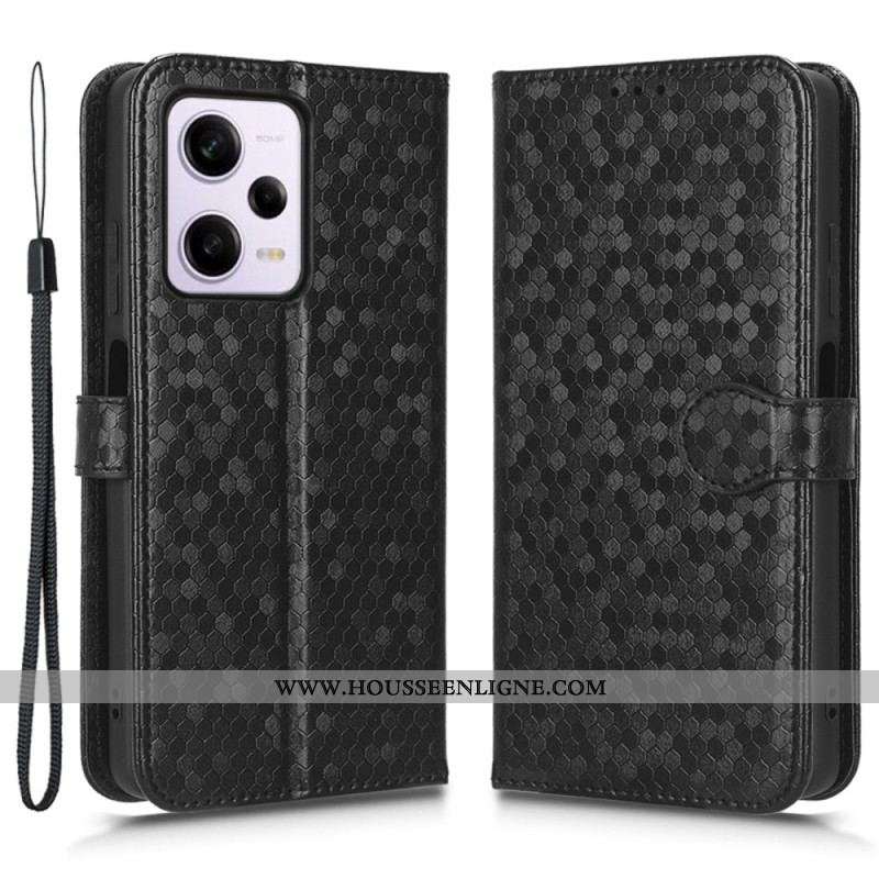 Housse Xiaomi Redmi Note 12 Pro/Poco X5 Pro 5G Motif 3D à Lanière