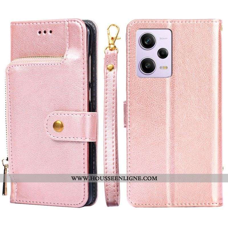 Housse Xiaomi Redmi Note 12 Pro/Poco X5 Pro 5G Porte-Monnaie Zippé