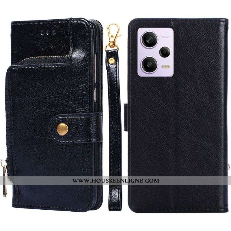 Housse Xiaomi Redmi Note 12 Pro/Poco X5 Pro 5G Porte-Monnaie Zippé